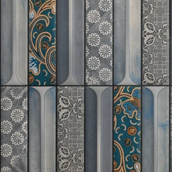 Matt Punch Glue Patterned Decorative Ceramic Tile image 2