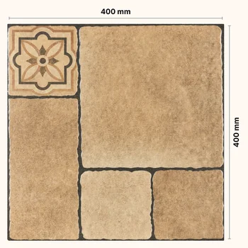 Rustic Matt Punch Decorative Vitrified Tile image 2