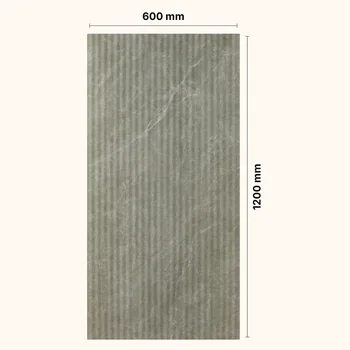 Matt Punch Carving Fluted Vitrified Tile image 2