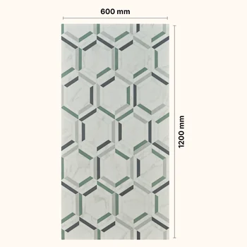 Glossy Geometric Vitrified Tile image 2