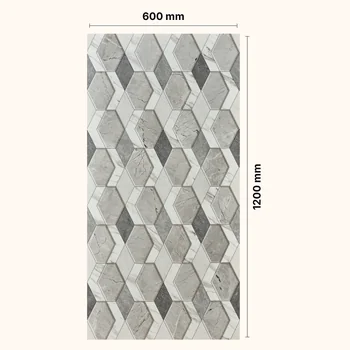 Glossy Patterned Decorative Vitrified Tile image 2