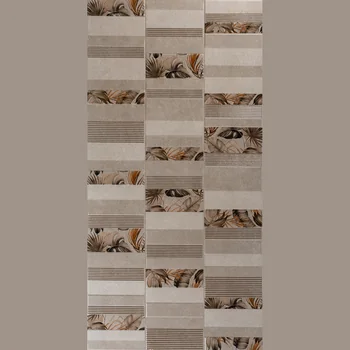 Matt Punch Carving Patterned Decorative Vitrified Tile image 1