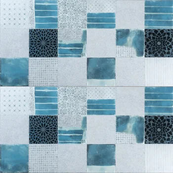 Matt Embossed Patterned Decorative Vitrified Tile image 1
