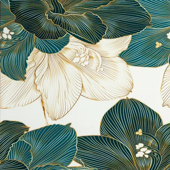 Glossy Carving Floral Vitrified Tile image 2