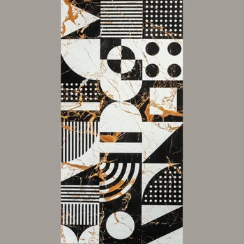 High Glossy Patterned Decorative Vitrified Tile image 2