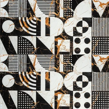 High Glossy Patterned Decorative Vitrified Tile image 1