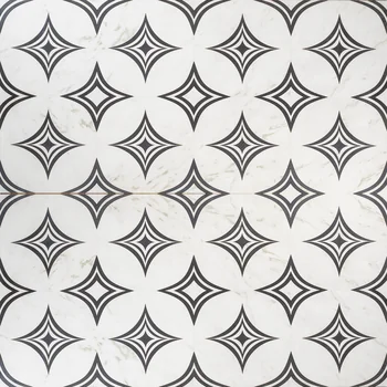 Matt Carving Patterned Decorative Vitrified Tile image 1