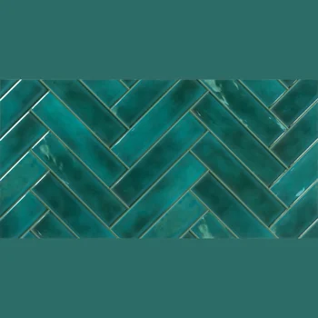 Glossy Punch Herringbone Ceramic Tile image 1
