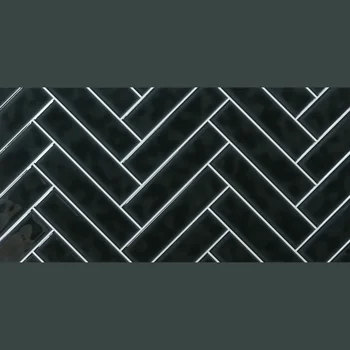 Glossy Punch Herringbone Ceramic Tile image 1