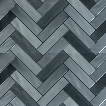 Glossy Punch Herringbone Ceramic Tile image 2