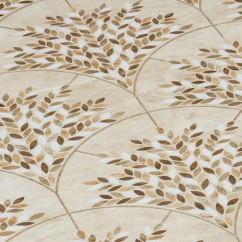 Matt Glue Carving Floral Vitrified Tile image 2