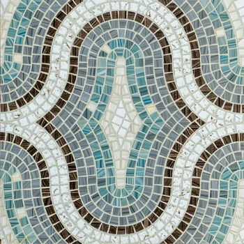 Glossy Carving Mosaic Vitrified Tile image 2