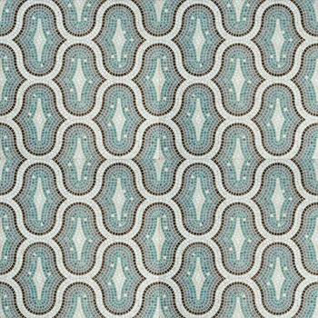 Glossy Carving Mosaic Vitrified Tile image 1