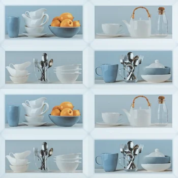 Glossy Patterned Decorative Ceramic Tile image 2