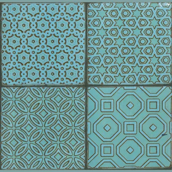 Glossy Punch Patterned Decorative Ceramic Tile image 2