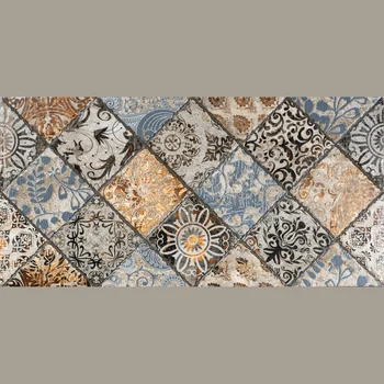 Satin Matt Punch Patterned Decorative Ceramic Tile image 1