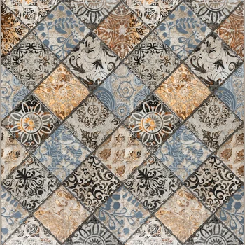 Satin Matt Punch Patterned Decorative Ceramic Tile image 2