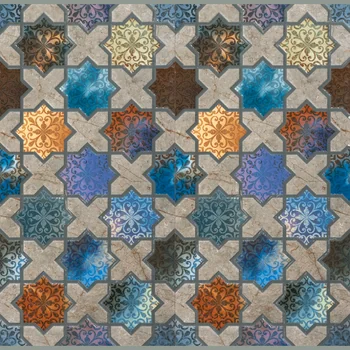 Matt Punch Glue Patterned Decorative Ceramic Tile image 2