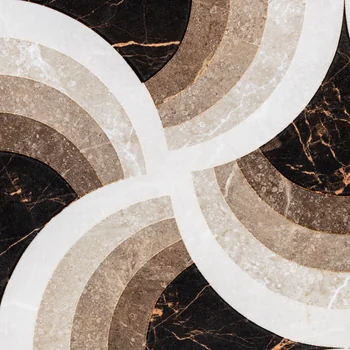 Glossy Carving Patterned Decorative Vitrified Tile image 2