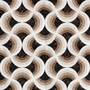 Glossy Carving Patterned Decorative Vitrified Tile image 1