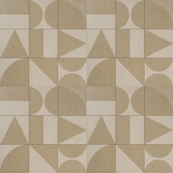 Rustic Carving Geometric Vitrified Tile image 1