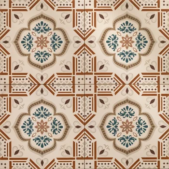Matt Luster Patterned Decorative Ceramic Tile image 1