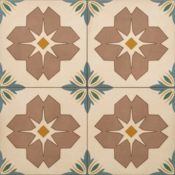 Matt Luster Patterned Decorative Ceramic Tile image 1