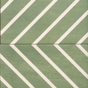 Matt Chevron Colour Body Vitrified Tile image 2