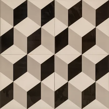 Matt Geometric Ceramic Tile image 1