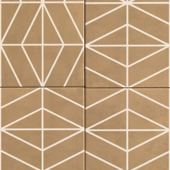 Matt Glue Geometric Colour Body Vitrified Tile image 2