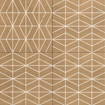 Matt Glue Geometric Colour Body Vitrified Tile image 1