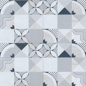 Matt Punch Carving Patterned Decorative Ceramic Tile image 2