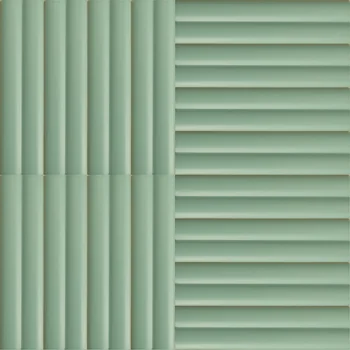Matt Fluted Ceramic Tile image 1