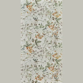 Textured Matt Glue Floral Vitrified Tile image 1