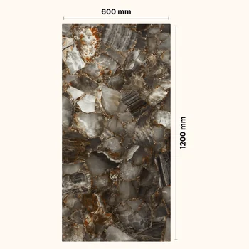 High Glossy Stone Look Glazed Tile image 2