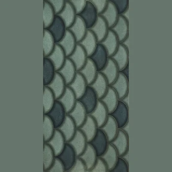 Glossy Carving Patterned Decorative Vitrified Tile image 1