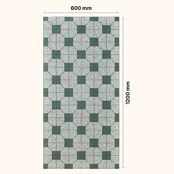 Glossy Carving Geometric Vitrified Tile image 2