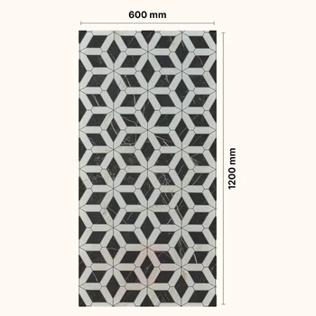 Matt Glue Geometric Vitrified Tile image 2
