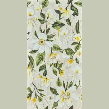 Matt Glue Carving Floral Vitrified Tile image 1