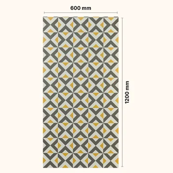 Rustic Matt Patterned Decorative Vitrified Tile image 2