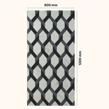 Satin Matt Patterned Decorative Vitrified Tile image 2
