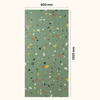 Textured Matt Glue Terrazzo Vitrified Tile image 2