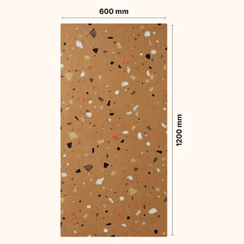 Textured Matt Glue Terrazzo Vitrified Tile image 2