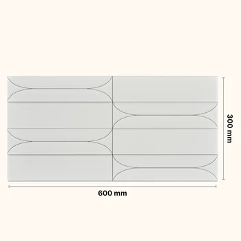 Glossy Punch Subway Ceramic Tile image 2