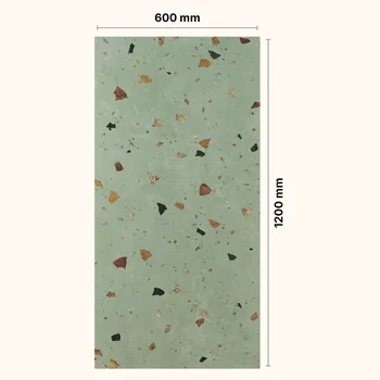 Matt Glue Carving Terrazzo Vitrified Tile image 2