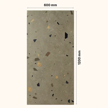 Matt Carving Terrazzo Vitrified Tile image 2