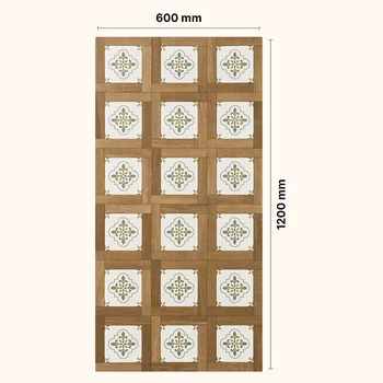 Matt Carving Wooden Vitrified Tile image 2