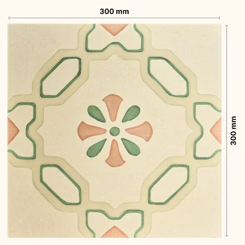 Matt Glue Carving Moroccan Colour Body Vitrified Tile image 2