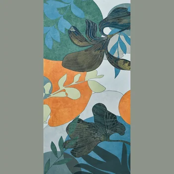 Matt Glue Carving Tropical Vitrified Tile image 1