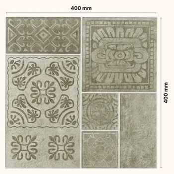 Matt Punch Patterned Decorative Vitrified Tile image 2
